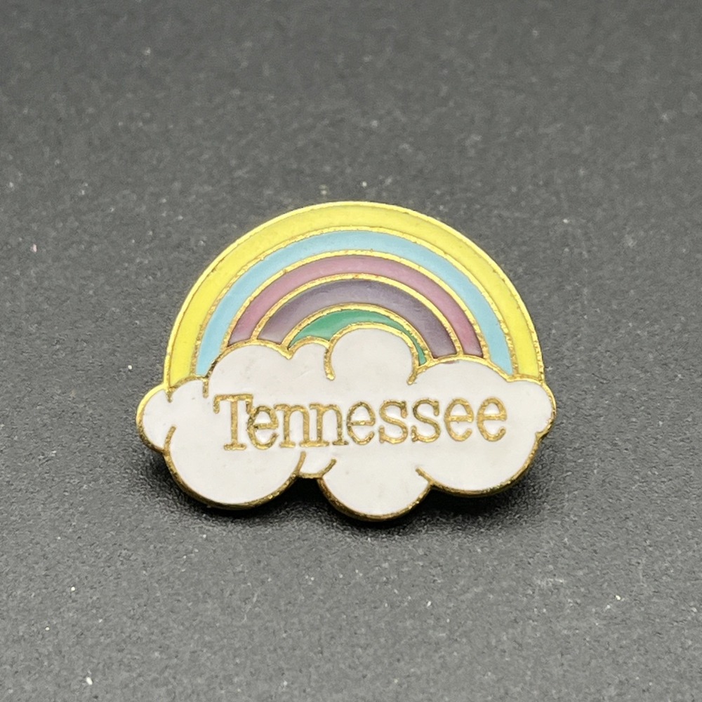Tennessee Cloud‎ Rainbow United States Of America Lapel Hat Pin